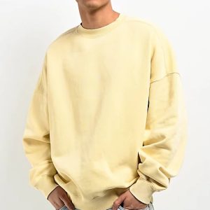 Fundamentals Ninth Hall Tan Boxy Crewneck Sweatshirt