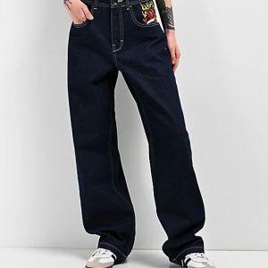 Ninth Hall Idle Rinse Blue Women Denim Jeans