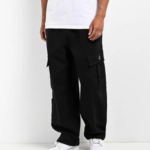Ninth Hall Stash Black Baggy Cargo Men’s Sweatpants